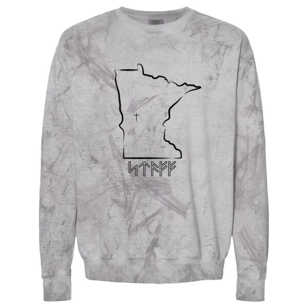 Luther Crest - Color Blast Crewneck Sweatshirt  Thumbnail